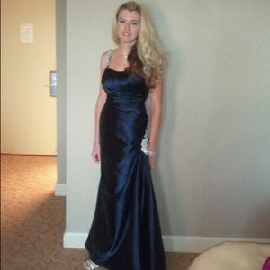 Formal Navy Blue evening gown